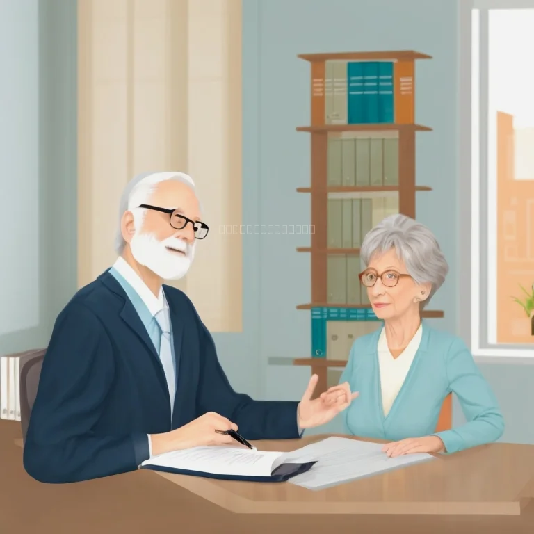 SeniorPMaxの法律相談サービスを利用するシニアのイメージ